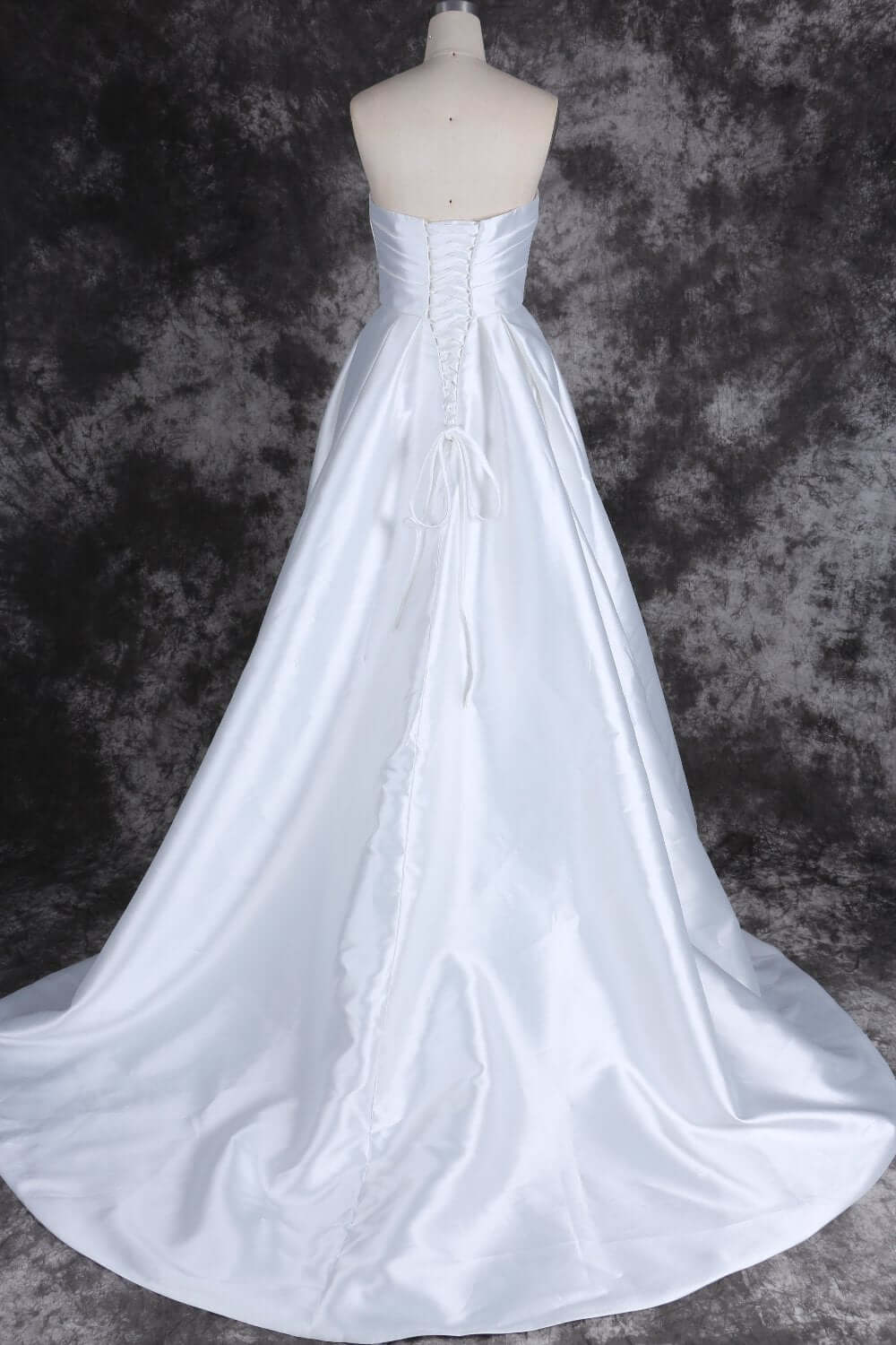 Romantic wedding gown with corset back