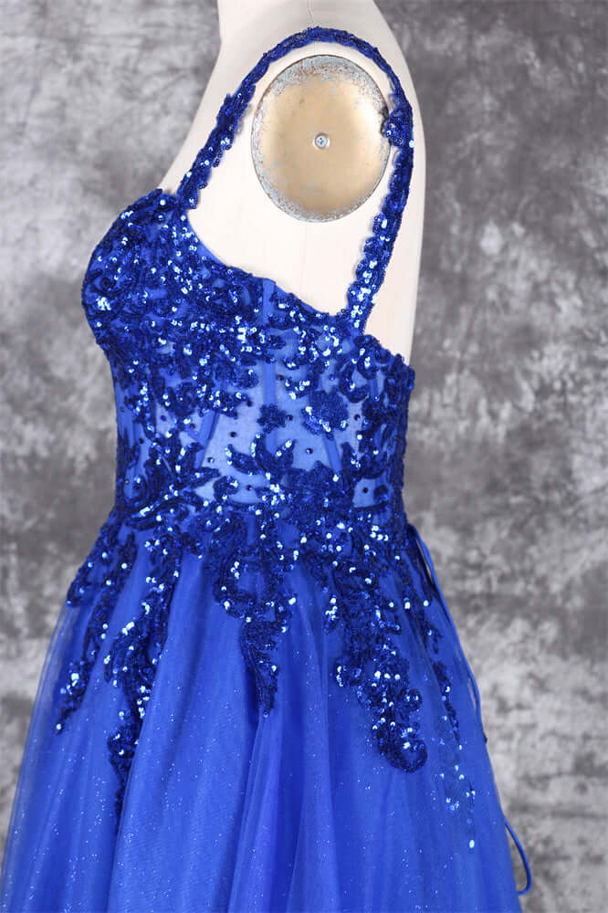 Prom dress with dramatic back