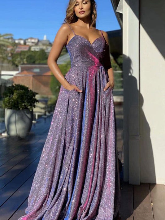 Glitter evening gown Shimmer prom dress