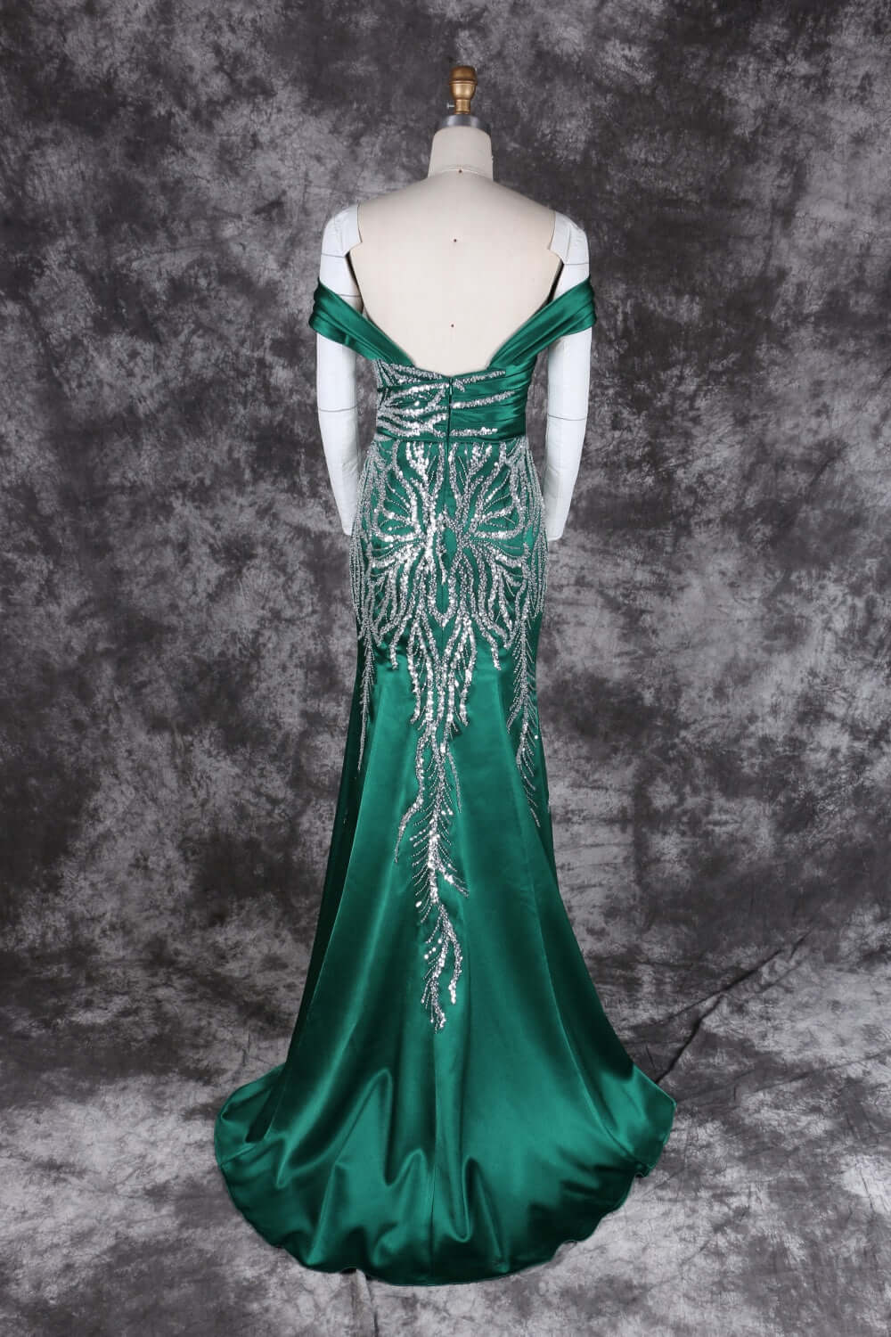green formal dress for women